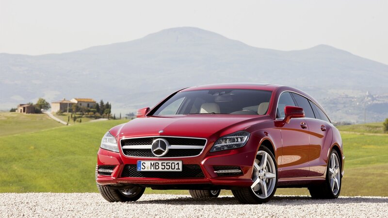 Red Mercedes-Benz CLS Shooting Brake