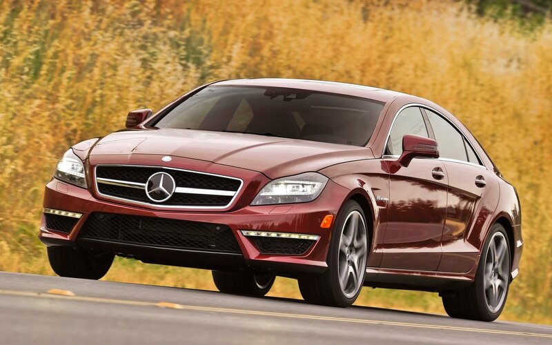 Red Mercedes-Benz CLS63 AMG