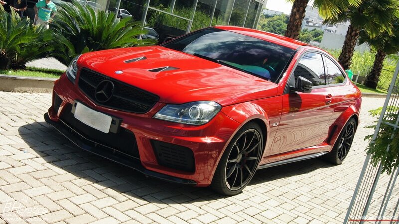 Red Mercedes-benz Coupe — Bright