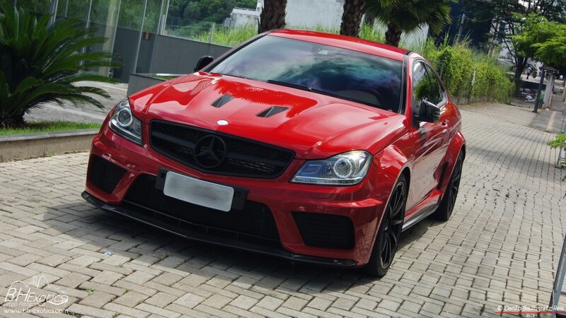 Red Mercedes-benz Coupe — Calm, Afternoon, Photograph