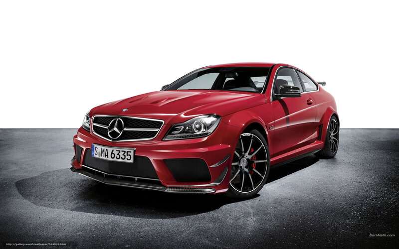 Red Mercedes-benz Coupe — Dramatic, Photograph