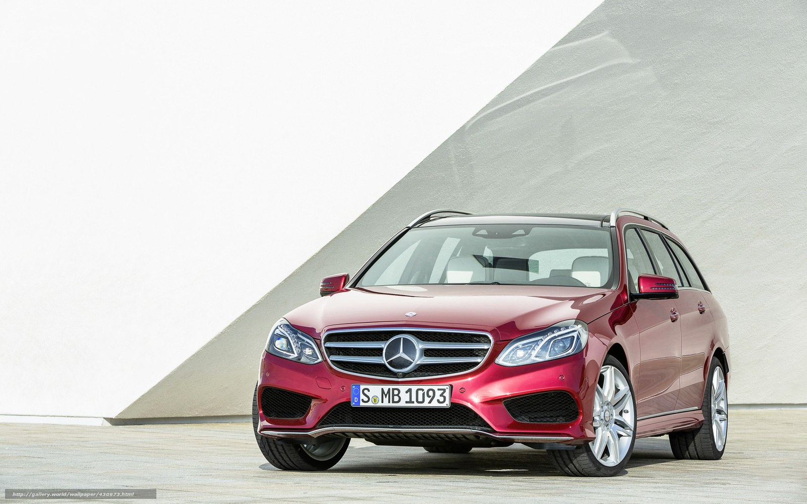Red Mercedes-Benz E-Class Wagon