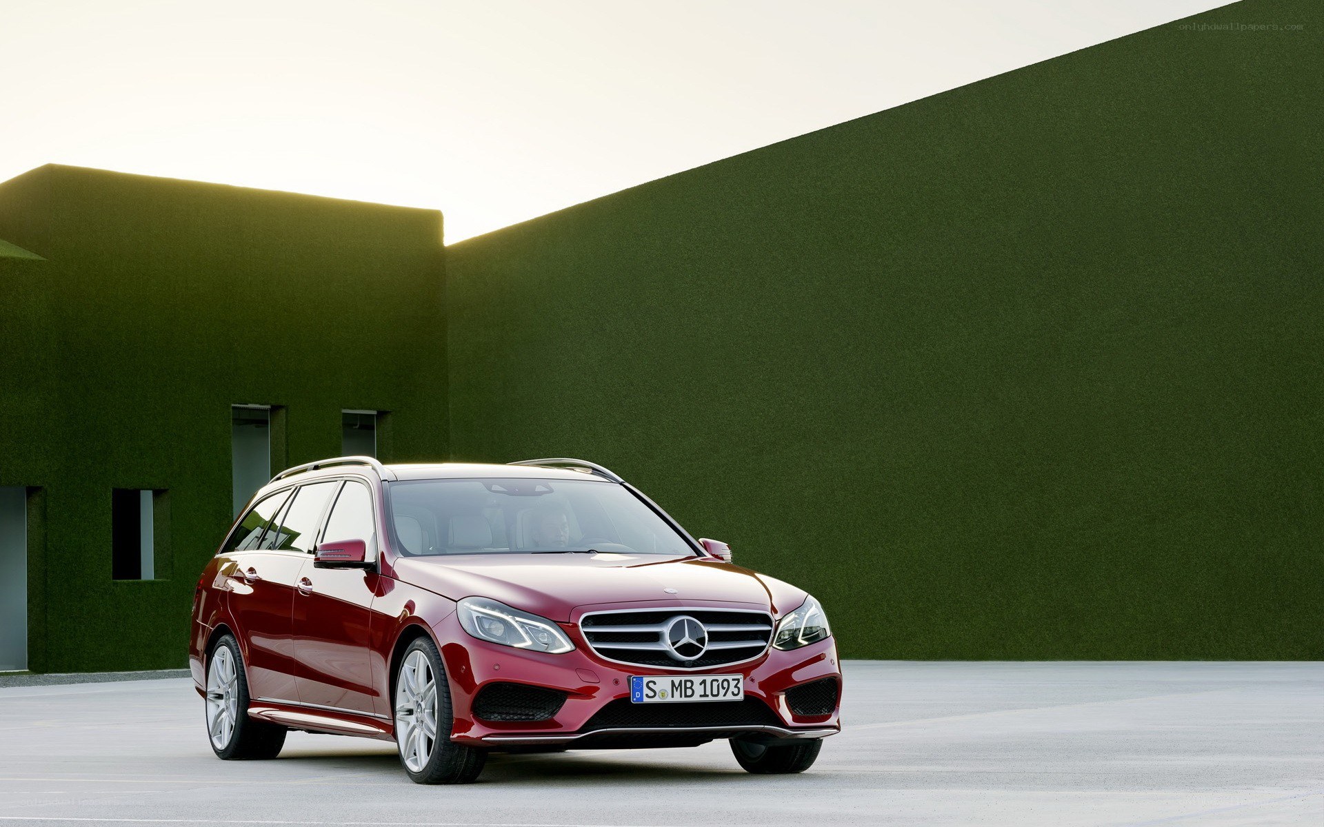 Red Mercedes-Benz E-Class Wagon