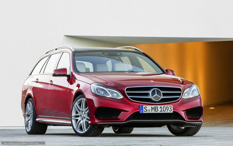 Red Mercedes-Benz E-Class Wagon