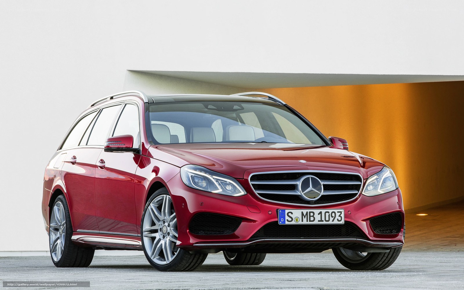 Red Mercedes-Benz E-Class Wagon