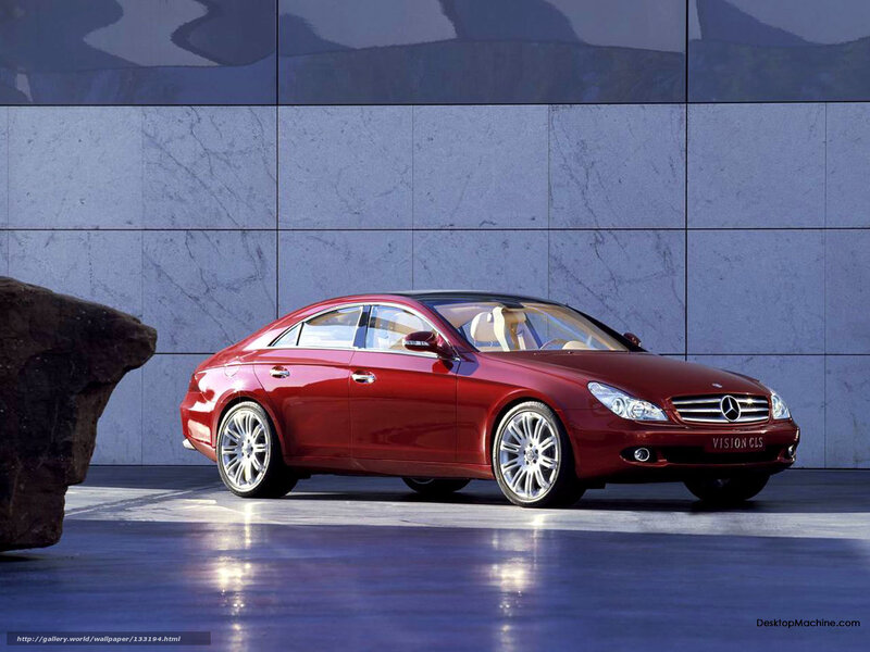 Red Mercedes-benz Sedan — Dramatic
