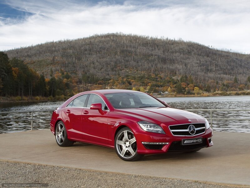 Red Mercedes-benz Sedan — Serene