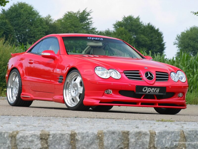 Red Mercedes-Benz SL500 by Opera Design