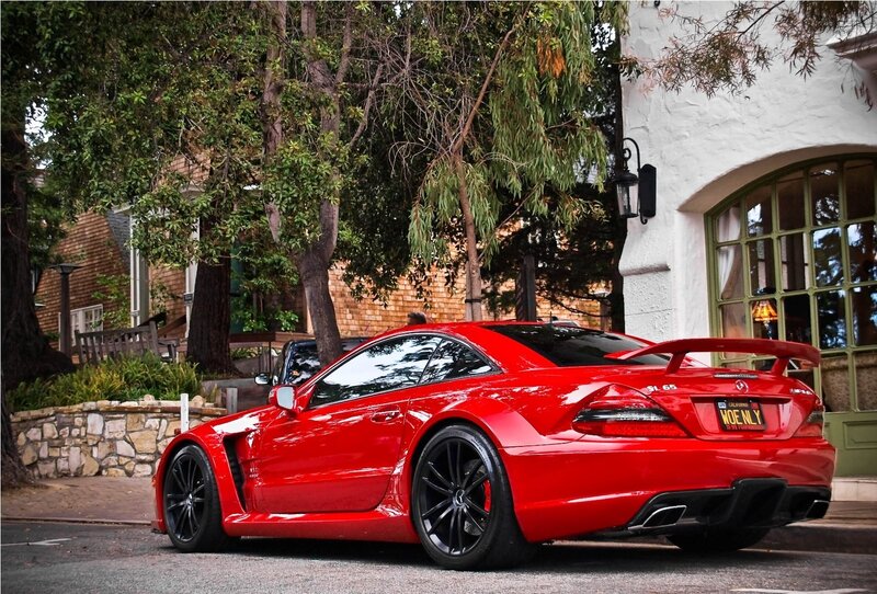 Red Mercedes-Benz SL65 AMG