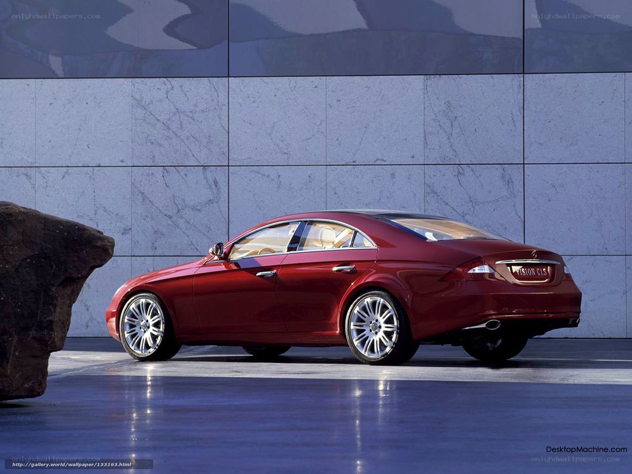 Red Mercedes-Benz Vision CLS