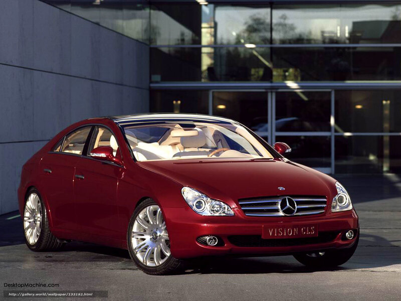 Red Mercedes-Benz Vision CLS