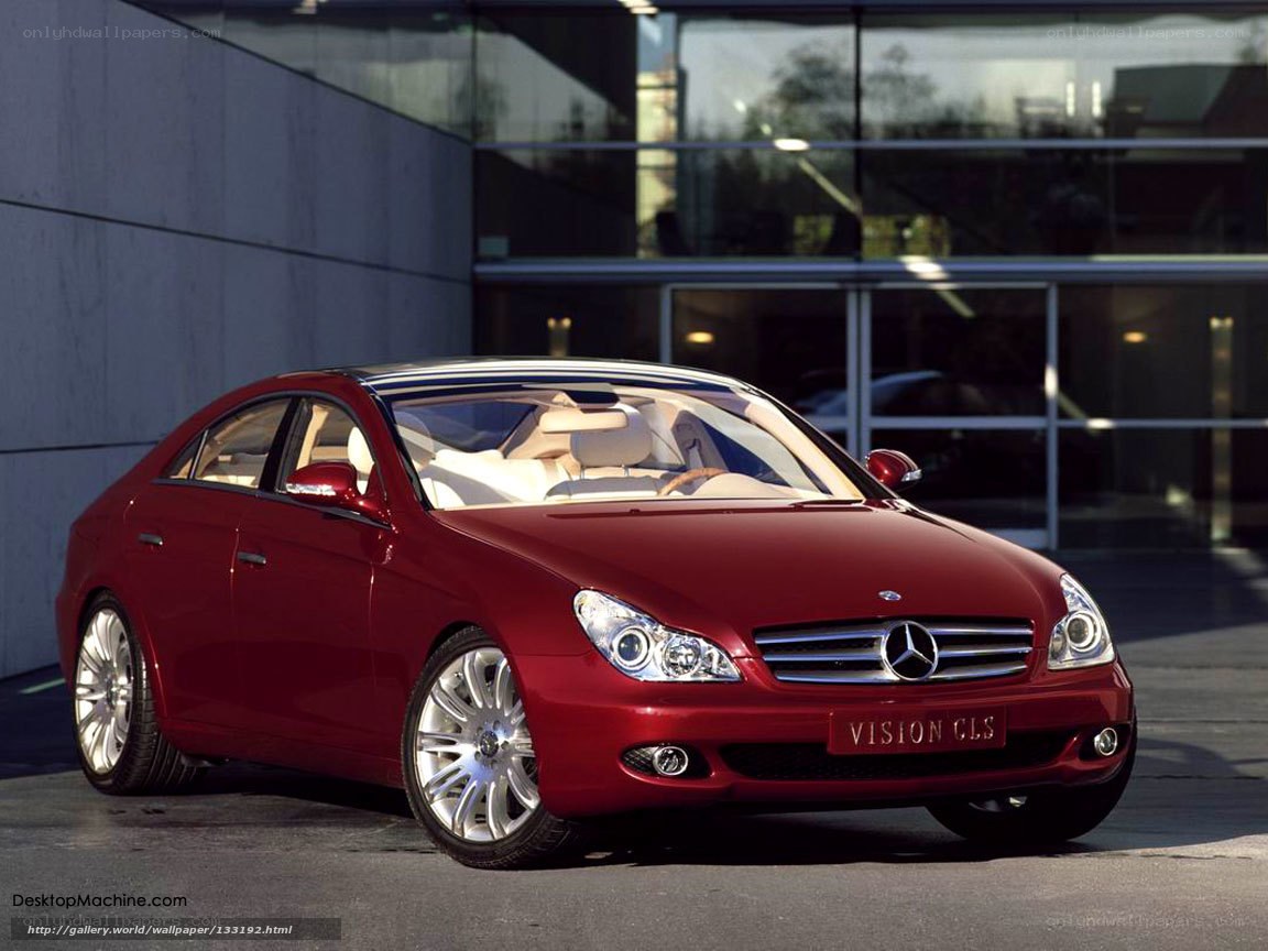 Red Mercedes-Benz Vision CLS