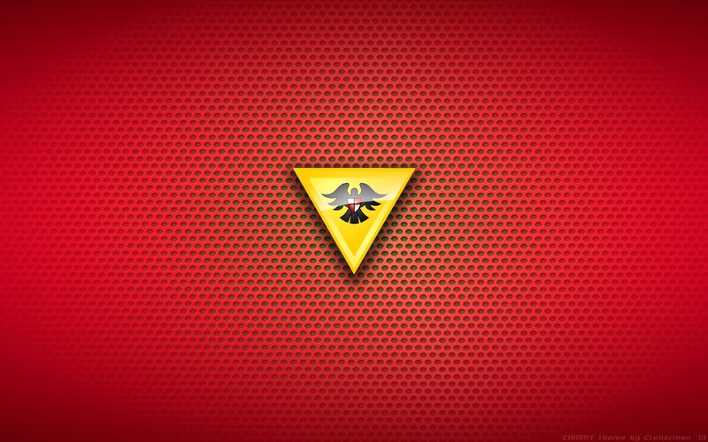 red mesh with yellow triangle