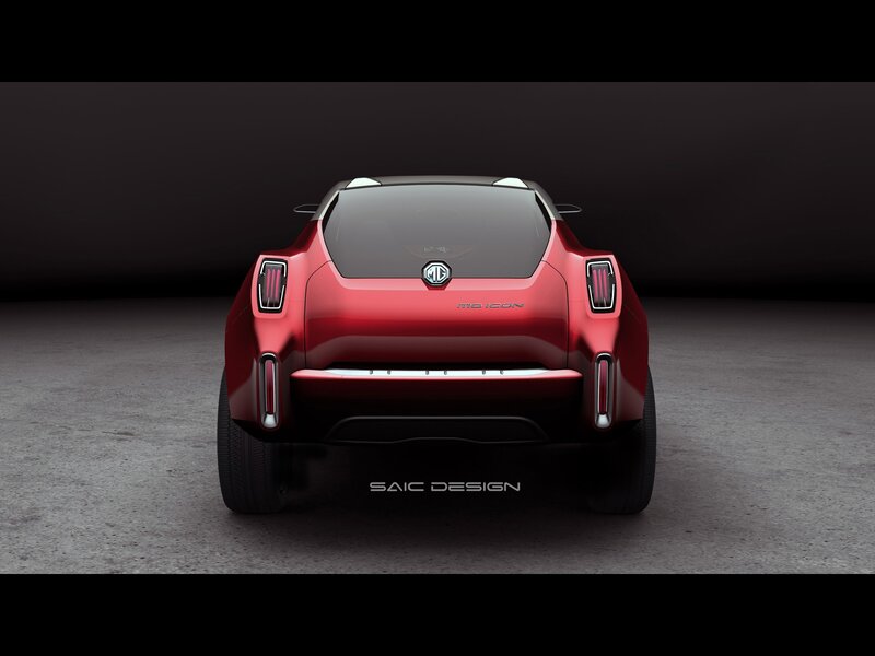 Red Mg Icon Concept Car — Dramatic, 3d Render