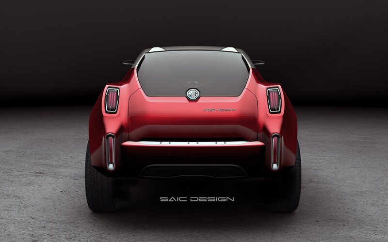 Red Mg Icon Concept Car — Dramatic