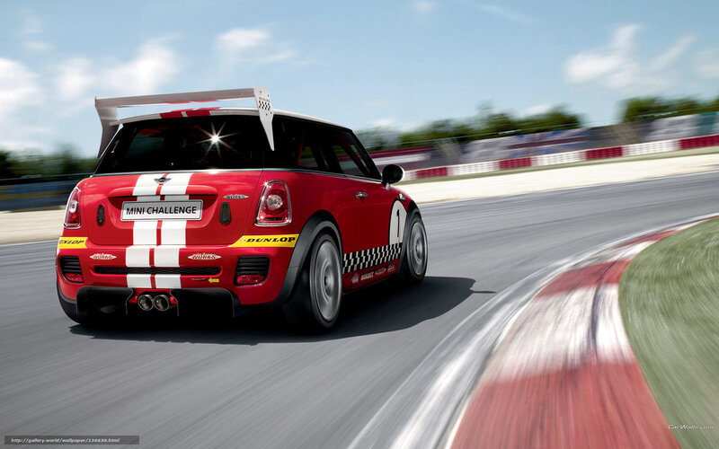 Red Mini Challenge Car — Dynamic, Afternoon