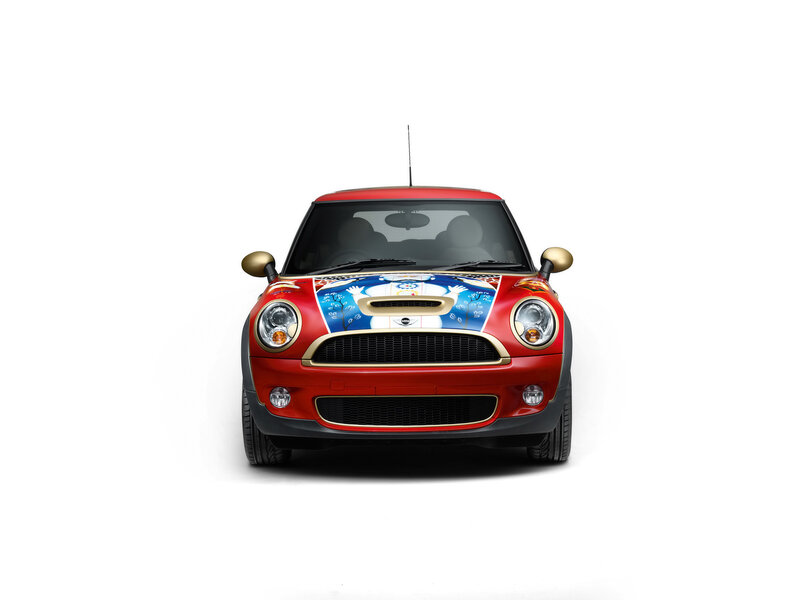 Red Mini Cooper Car — Neutral