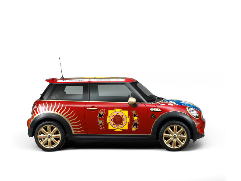 Red Mini Cooper Car — Vibrant