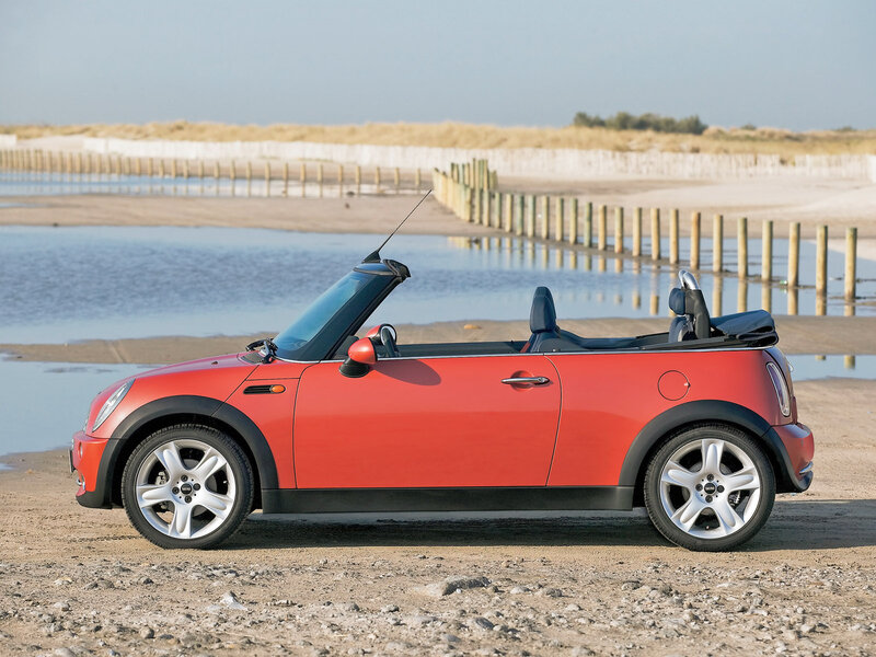 Red Mini Cooper Convertible — Serene