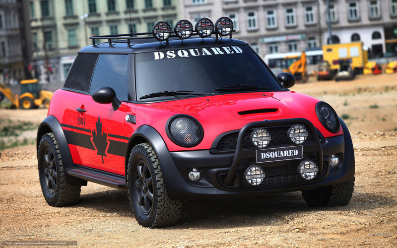 Red MINI Cooper DSQUARED