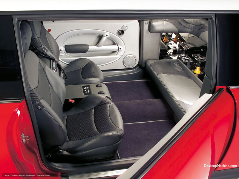 red mini cooper interior