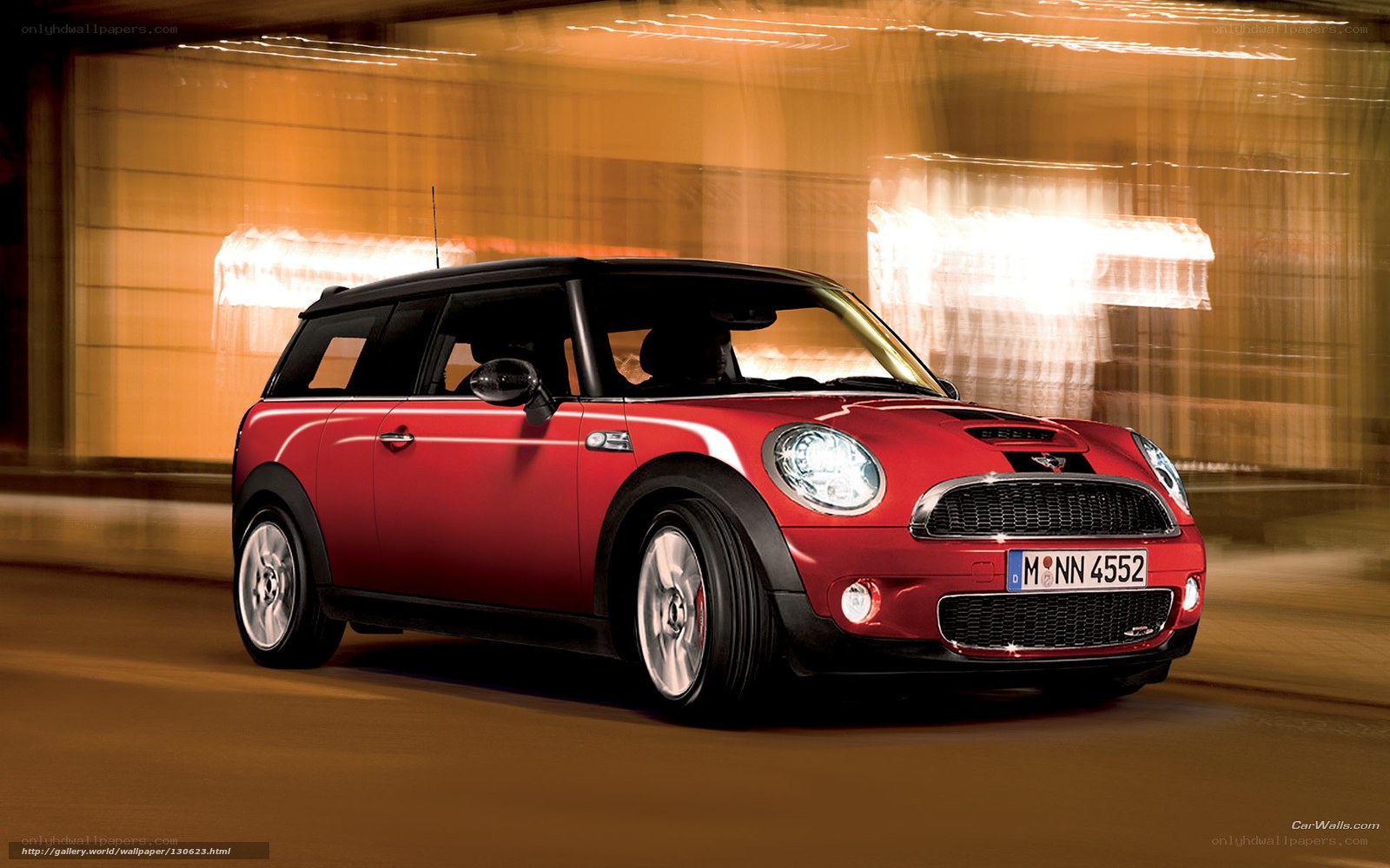 Red MINI Countryman in motion