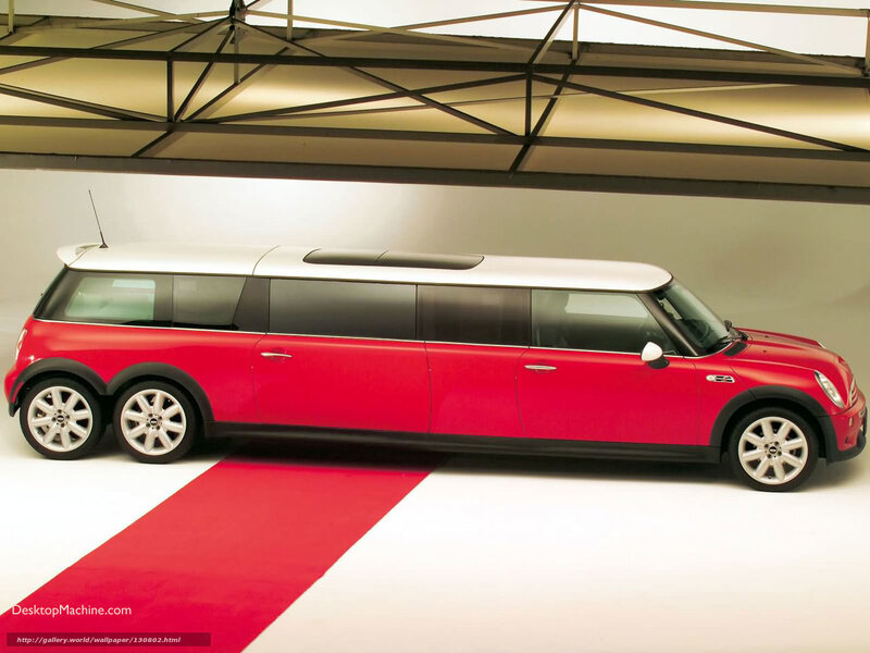 Red mini limousine