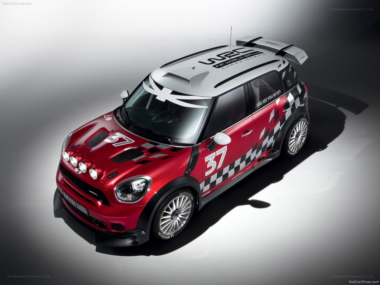 Red MINI WRC Rally Car