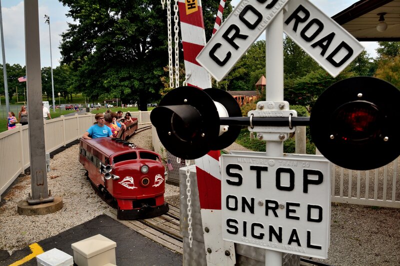 Red Miniature Train