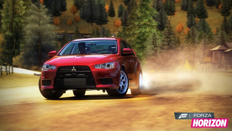 Red Mitsubishi Car — Dynamic