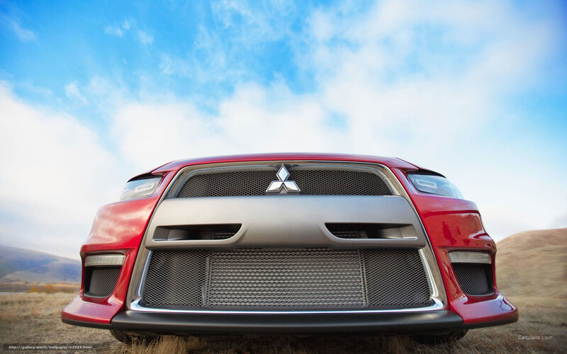 Red Mitsubishi Car