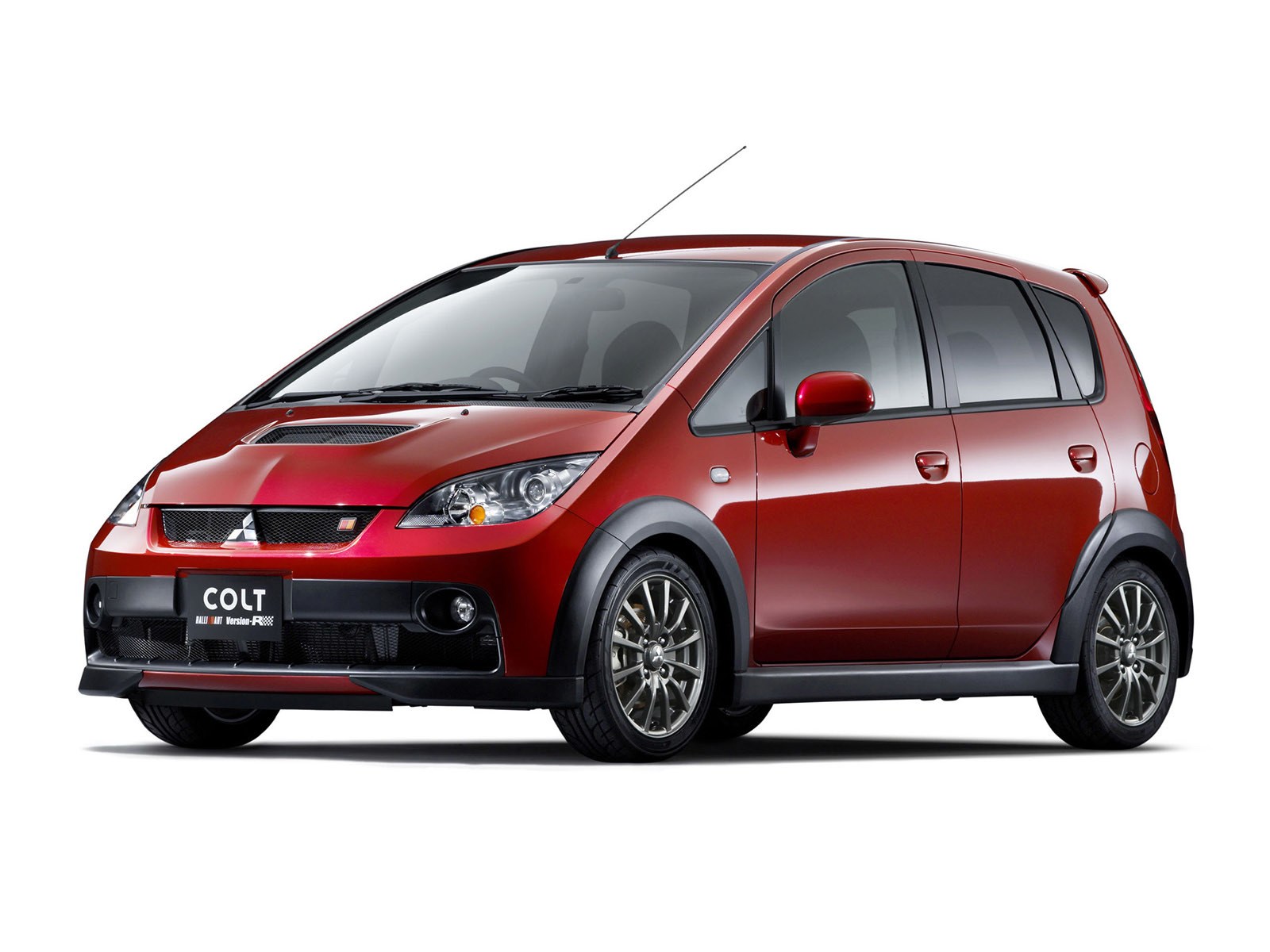 Red Mitsubishi Colt car