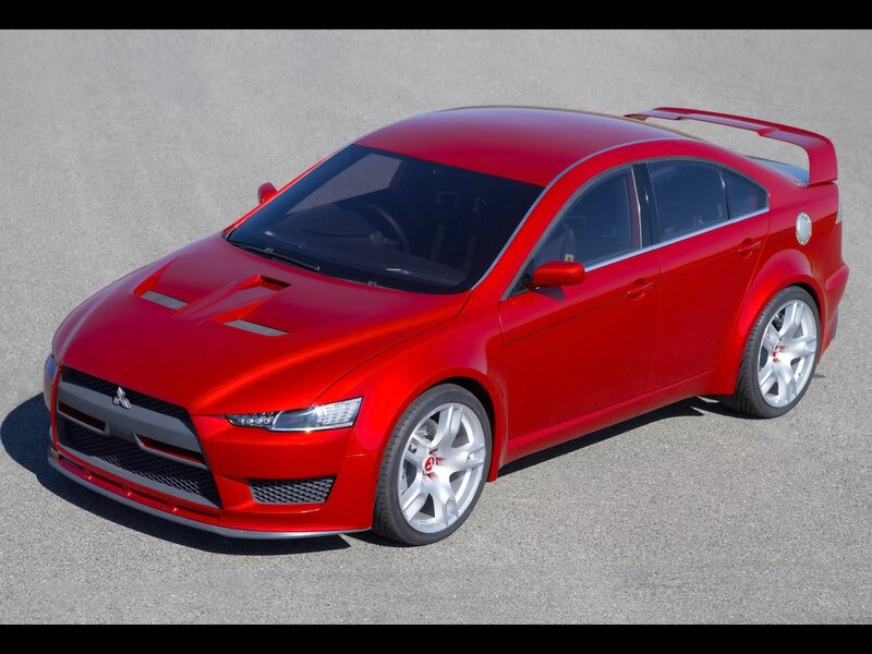 Red Mitsubishi Concept Car