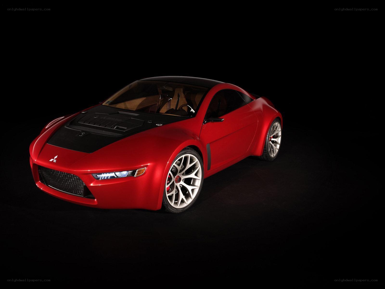 Red Mitsubishi Concept Car