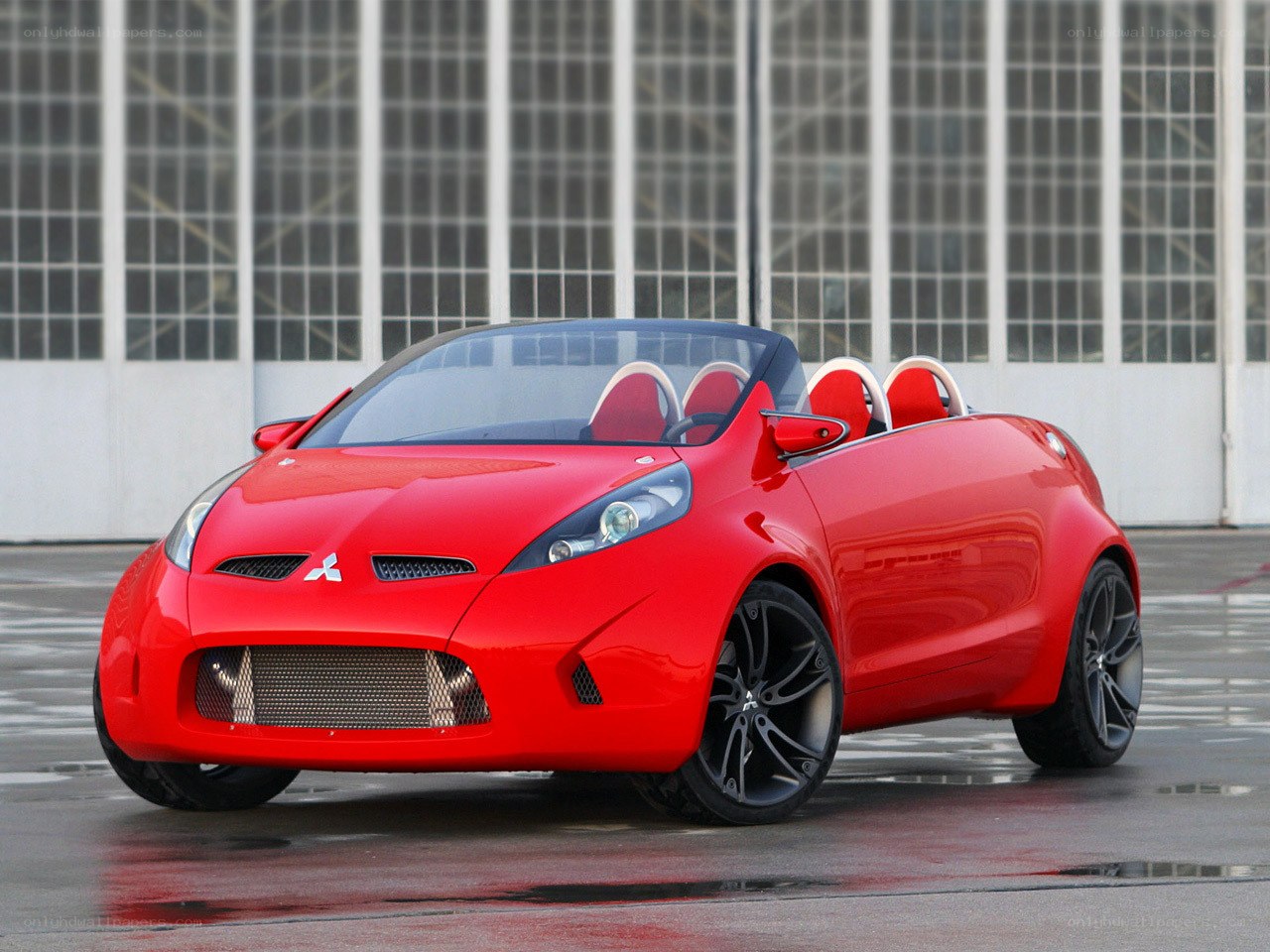 Red Mitsubishi Concept Car