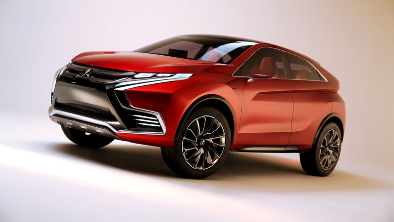 Red Mitsubishi Concept Car — Modern
