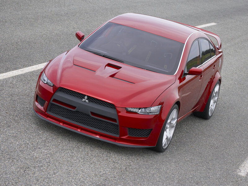 Red Mitsubishi Concept Car — Neutral