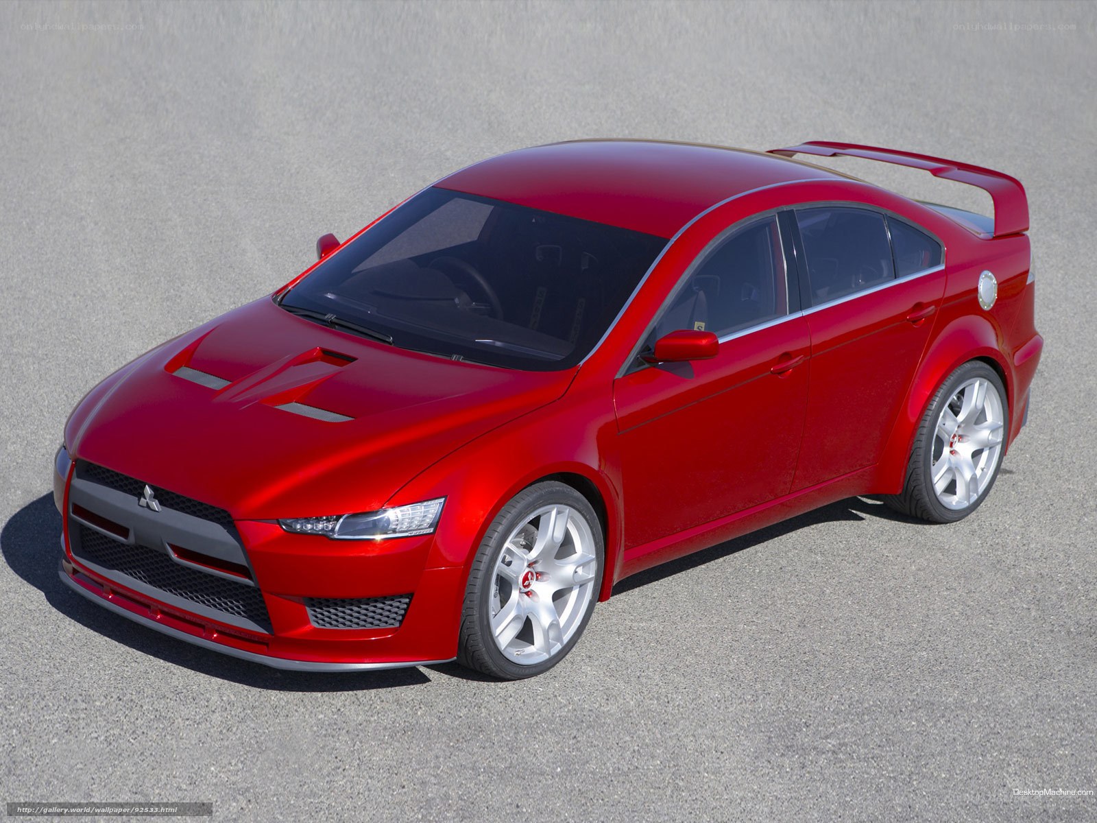 Red Mitsubishi Concept Car