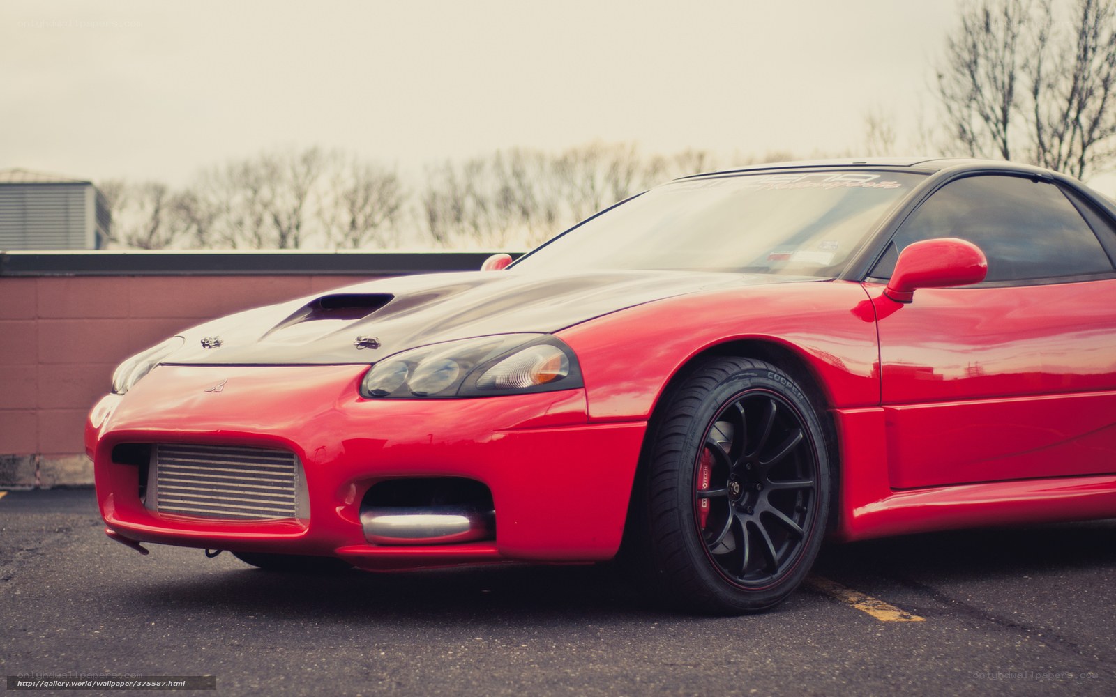 red mitsubishi eclipse