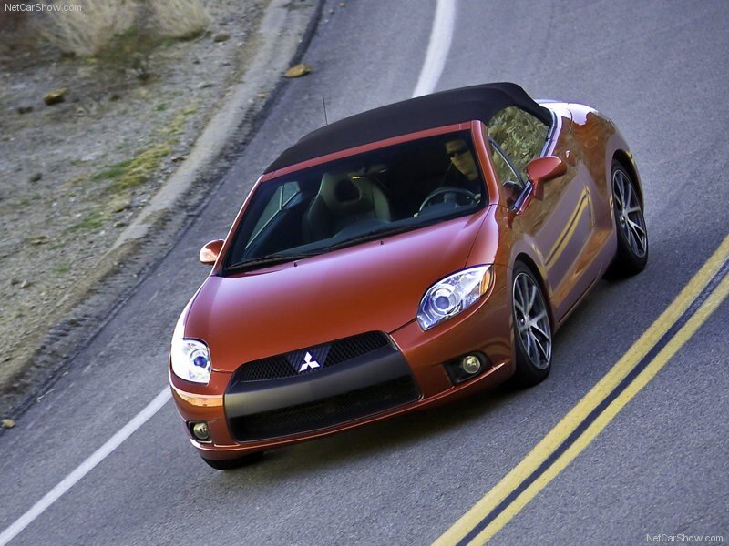 red mitsubishi eclipse convertible
