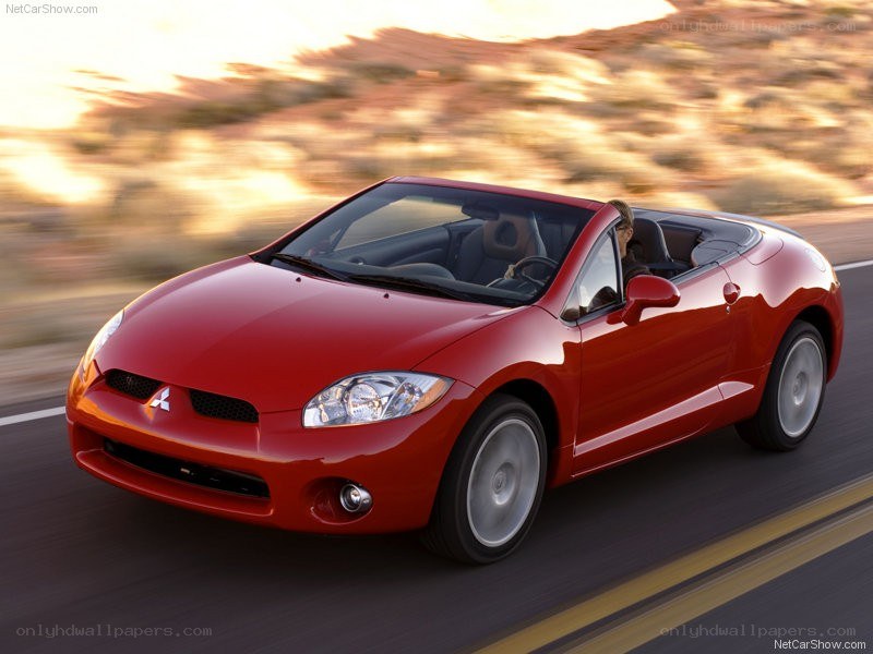 red mitsubishi eclipse convertible