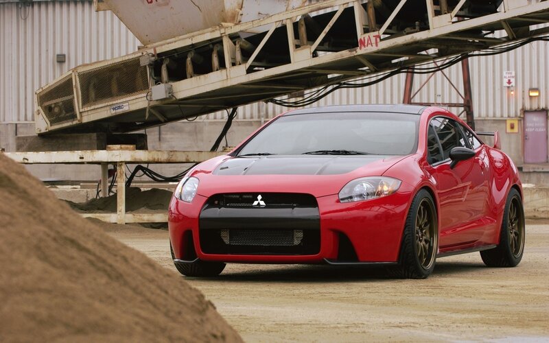 Red Mitsubishi Eclipse — Industrial