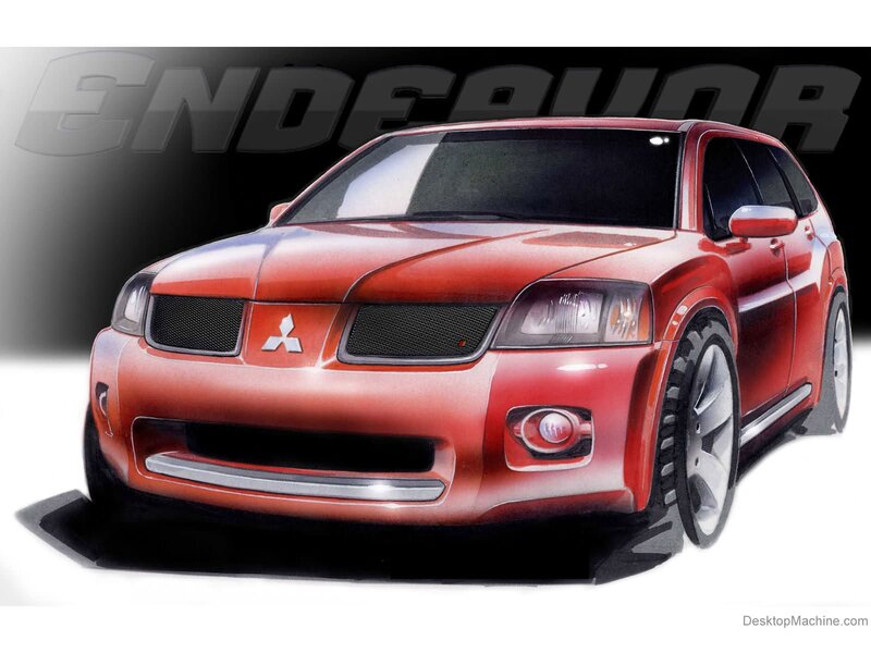 Red Mitsubishi Endeavor concept