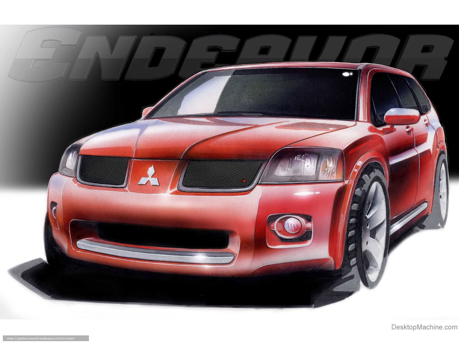 Red Mitsubishi Endeavor concept