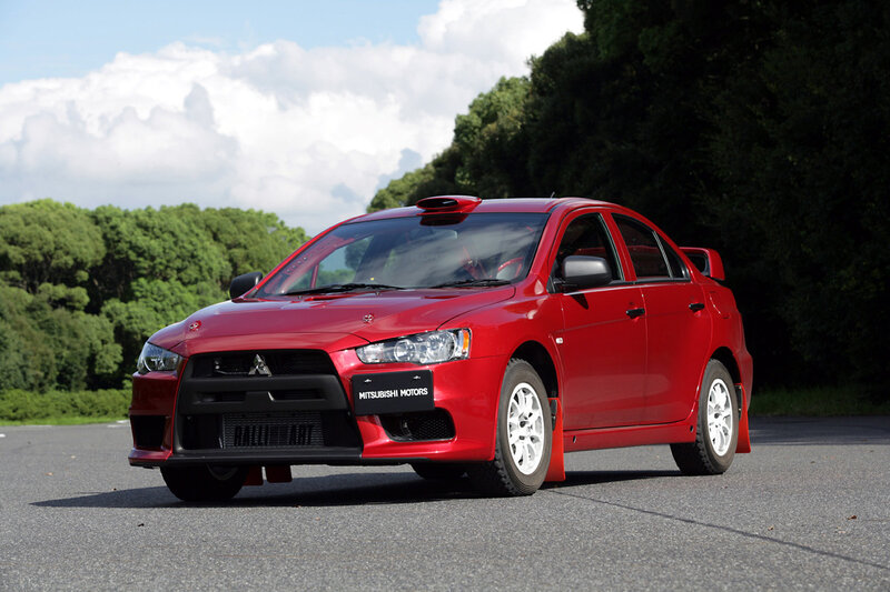 Red Mitsubishi Lancer