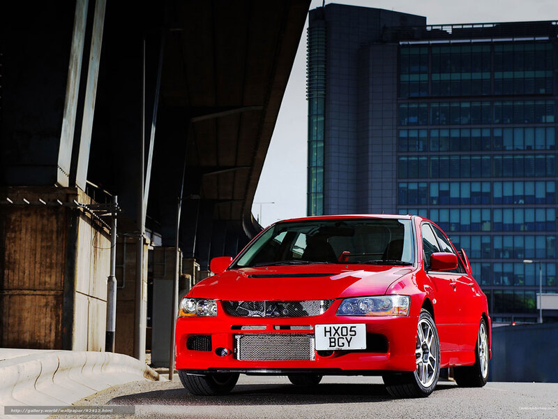 Red Mitsubishi Lancer Evolution