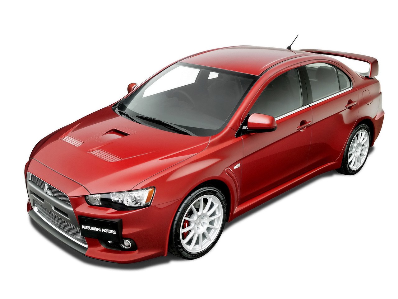 Red Mitsubishi Lancer Evolution