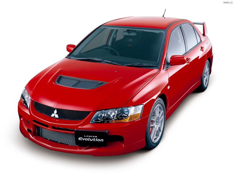Red Mitsubishi Lancer Evolution