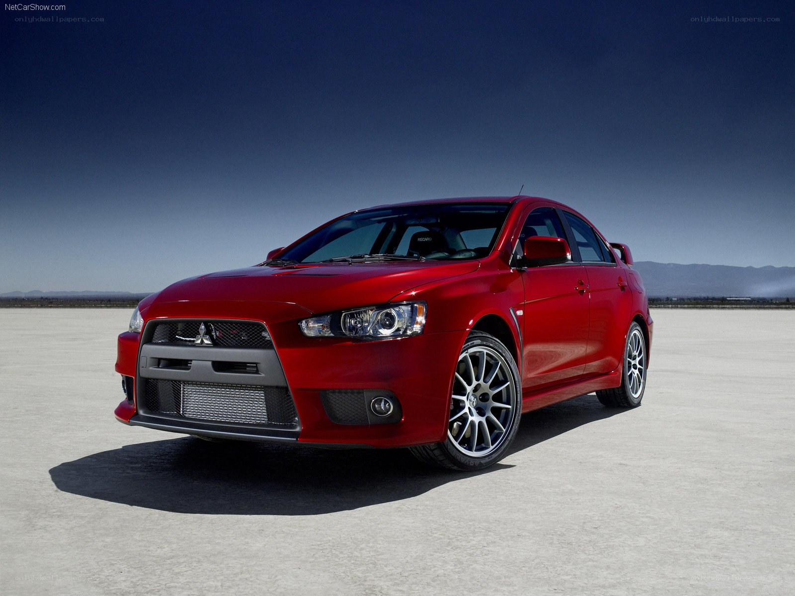 Red Mitsubishi Lancer Evolution