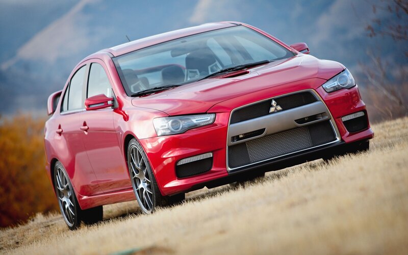 Red Mitsubishi Lancer Evolution